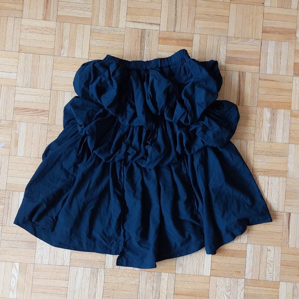 Comme Des Garçons - Black Tiered Midi Skirt
